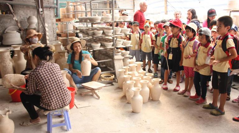 Guided tours are available for visitors who want to learn more about the history and culture of Bat Trang pottery. 