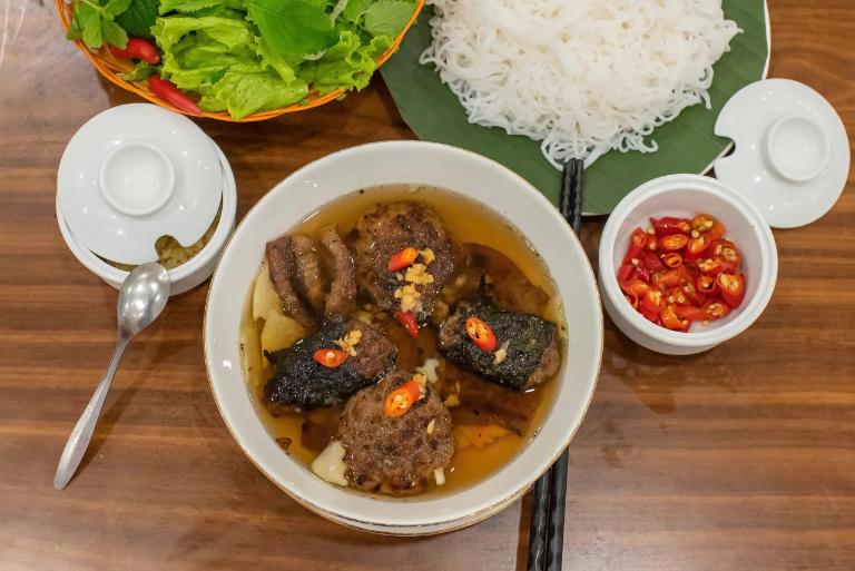 The heart of Bun Cha is the grilled pork, and it’s what gives the dish its rich, smoky flavor.