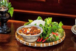 Fresh herbs are a cornerstone of Vietnamese cuisine, and Bun Cha is no exception