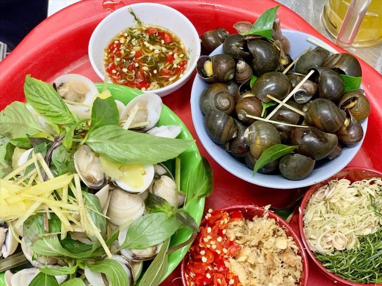 In Hanoi, Oc or Vietnamese snails are a beloved street food.