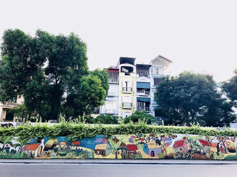 Hanoi ceramic mosaic murals have become a major attraction for tourists visiting the city. 