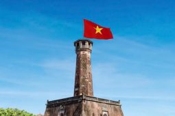 The Hanoi Flag Tower stands tall as a testament to Vietnam's struggle for independence