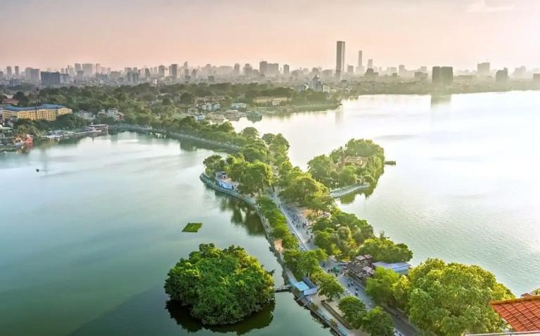 West Lake is the largest lake in Hanoi and offers a serene escape from the city’s hustle and bustle.