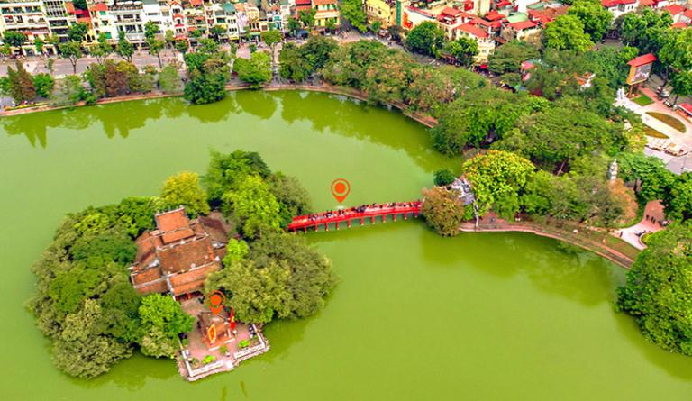 Located in the heart of Hanoi, Ngoc Son Temple is easily accessible by foot or public transportation.