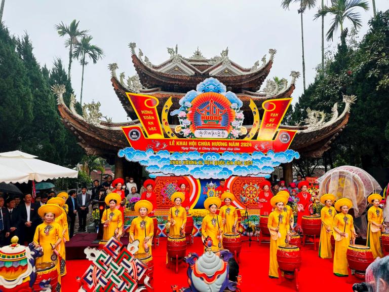 The Perfume Pagoda Festival season is the most popular time to visit