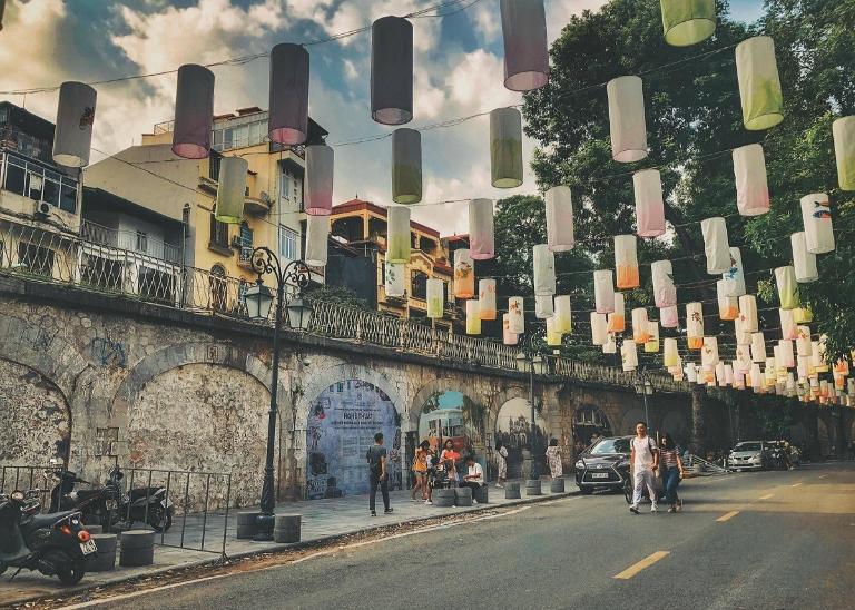 Phung Hung Mural Street in Hanoi is a vibrant and artistic destination