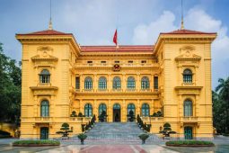 The Presidential Palace, a magnificent architectural gem nestled in the heart of Hanoi, stands as a testament to Vietnam's rich history and cultural heritage.