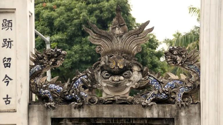 Another fascinating feature of Quan Thanh Temple is its collection of ancient steles and inscriptions