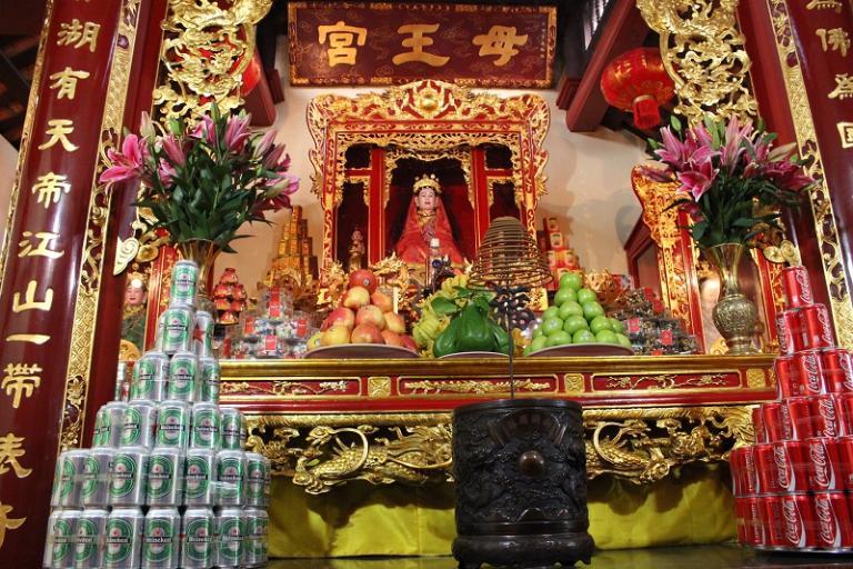 Tay Ho Palace in Hanoi features a main hall dedicated to the goddess Lieu Hanh.