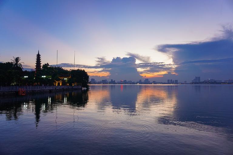 Westlake is the biggest freshwater lake in Hanoi's inner city.