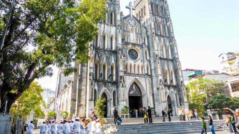 St. Joseph’s Cathedral was built in 1886 by the French colonial government