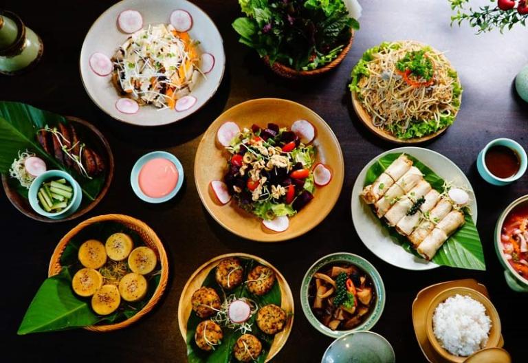 Sadhu is an extremely popular restaurant in Hanoi, specializing in vegetarian buffets.