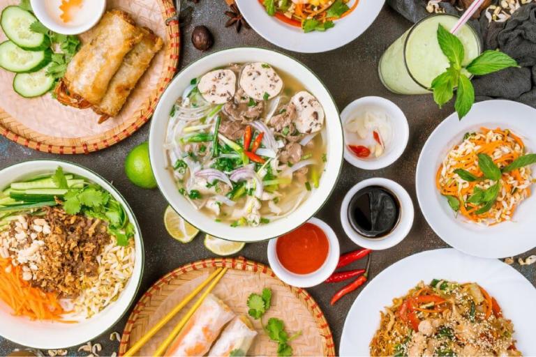 Hanoi boasts a diverse culinary scene, influenced by Chinese, French, and Vietnamese traditions.