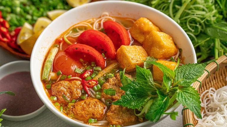 Crab Noodle Soup is one of must-try dishes in Hanoi