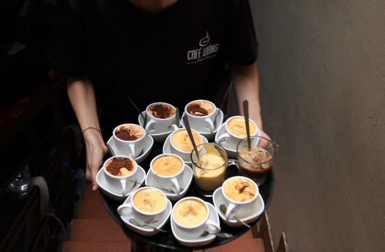 The hallmark drink and a ritual for everyone visiting the café is traditional egg coffee.