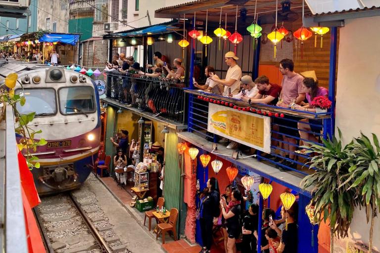 One of the most thrilling aspects of visiting Café Hanoi Train Street is the trains themselves.