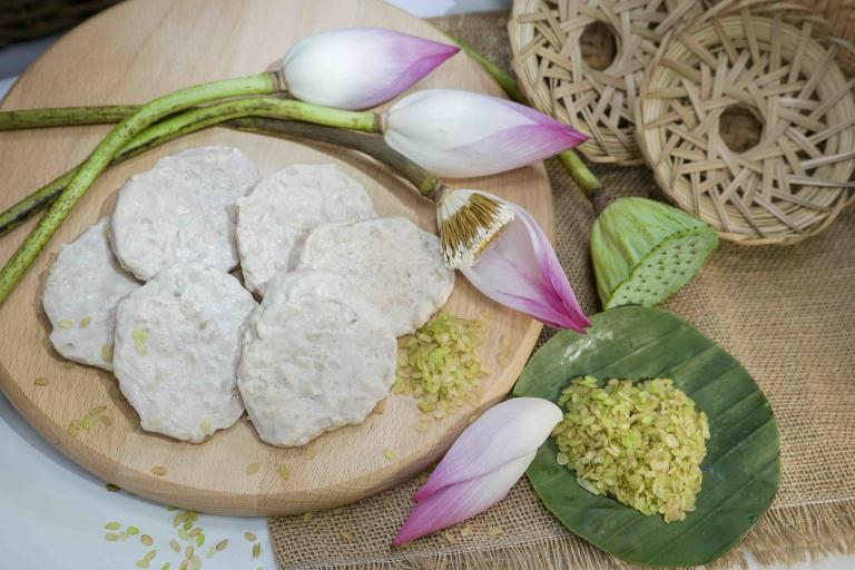 The green rice patties recipe could vary depending on the area or household.