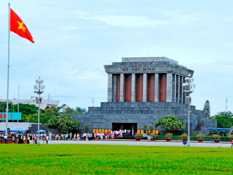 Ho Chi Minh Mausoleum is a famous tourist attraction in the capital, a place where any Vietnamese citizen would want to visit at least once.