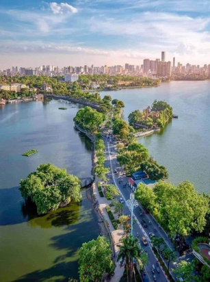 West Lake and Tran Quoc Pagoda