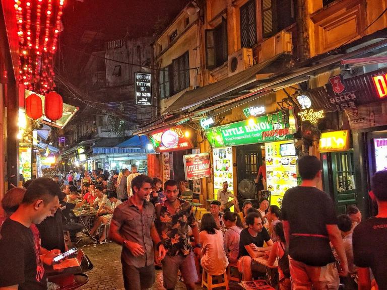 Ta Hien's beer culture is arguably the most well-known feature; it has earned the moniker "Beer Street."