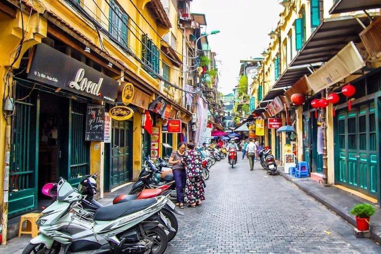 Much of the architecture you’ll see on Ta Hien Street is influenced by French colonial design.