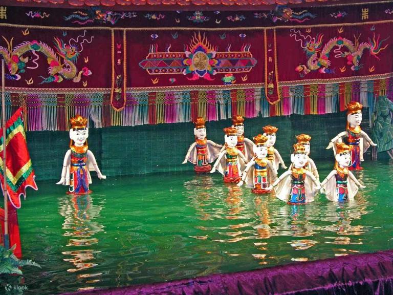 The art of water puppetry dates back to the 11th century.