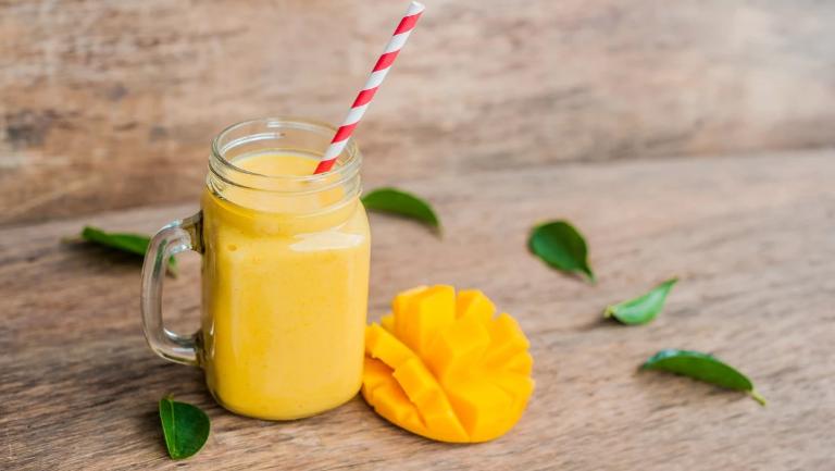 The mango smoothie is a tropical favorite in Vietnam