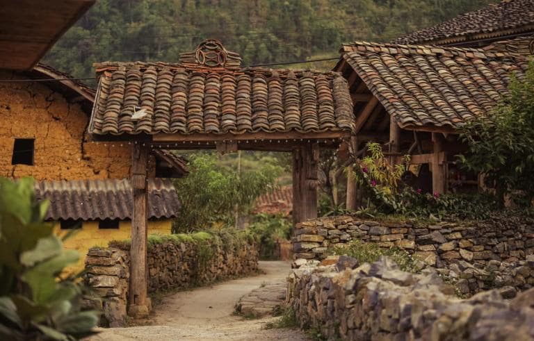 The traditional Lo Lo homes stand timeless, preserving their unique charm.