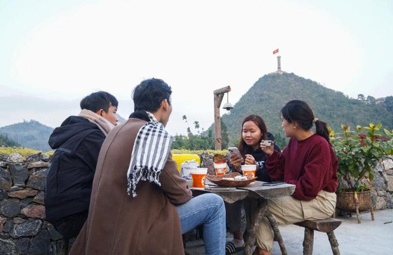 Renting a motorbike makes reaching Lo Lo Chai from Ha Giang fun and easy.