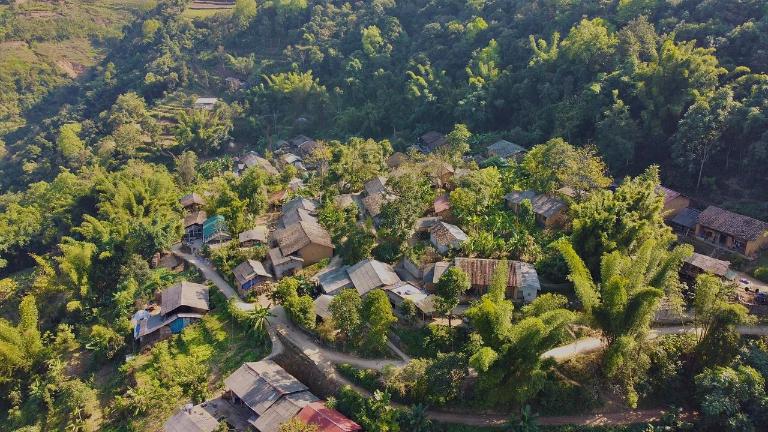 Thien Huong's untouched nature shines through lush forests and winding streams.