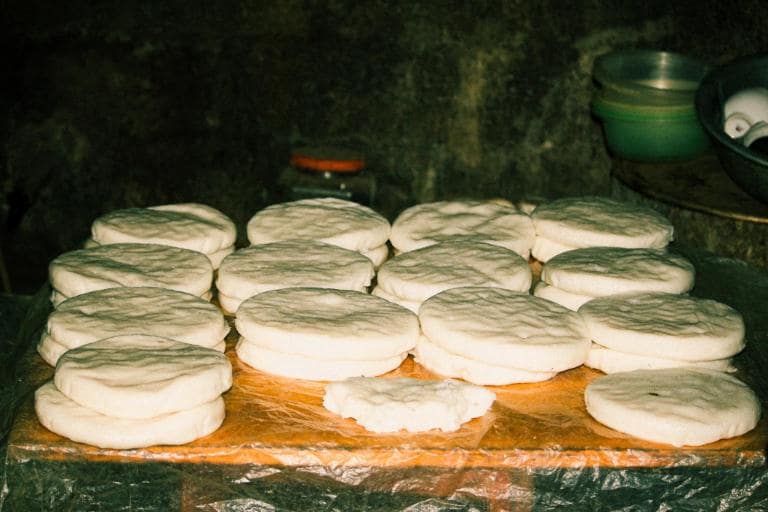 In the chilly highlands, warm bánh bò emits a sweet aroma, offering comfort and delight with each bite.