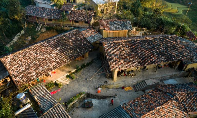 Thien Huong Village enchants visitors with its ancient charm and stunning landscapes.