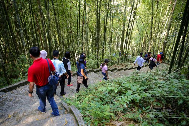 Trekking to Tien Waterfall is challenging but suitable for both beginners and experts.