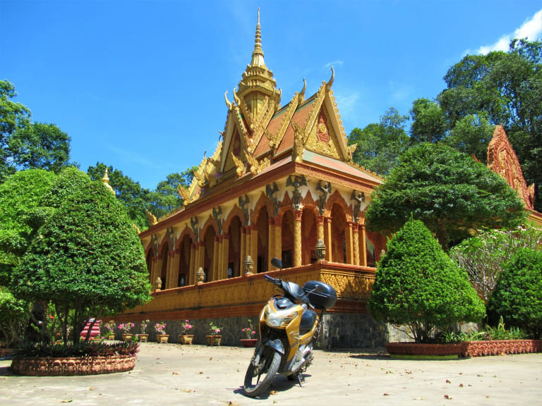 Khmer Temple-Hopping Motorbike Loop in Tra Vinh