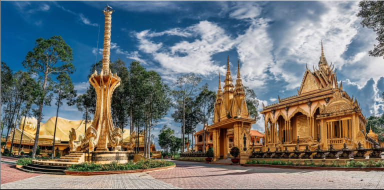 Khmer Temple-Hopping Motorbike Loop in Tra Vinh