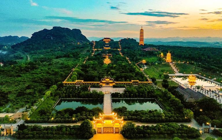 Bai Dinh Pagoda is Vietnam's largest pagoda, famous for its cultural and spiritual legacy.