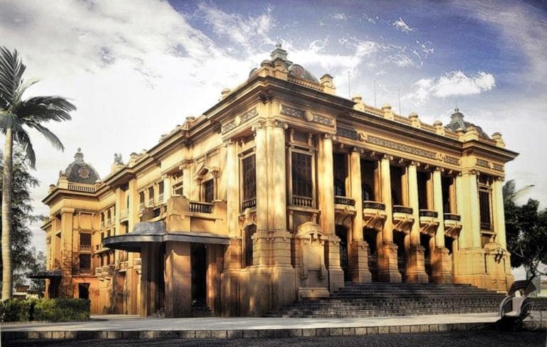 The Hanoi Opera House was built in 1911 and is a stunning example of French colonial architecture.