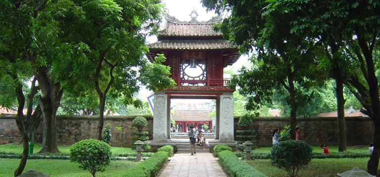 The Temple of Literature is Vietnam's first university, founded in 1070, dedicated to Confucius and scholars.