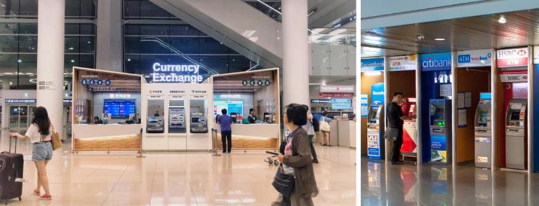 At Noi Bai International Airport, you can exchange money quickly in both terminals from 6 AM to 11 PM.