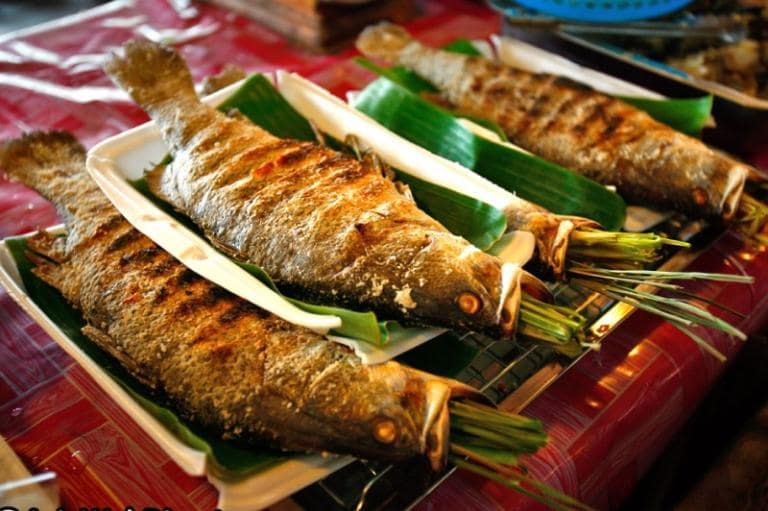 The highlight of Grilled Stream Fish is its smoky flavor and tender, juicy texture.