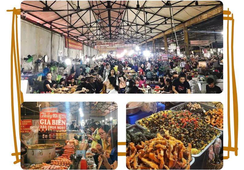 The special See foods at local market