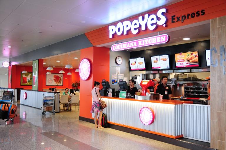 Popeyes serves flavorful fried chicken with a crispy, spicy twist