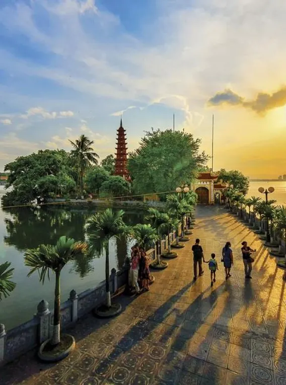 West Lake and Tran Quoc Pagoda