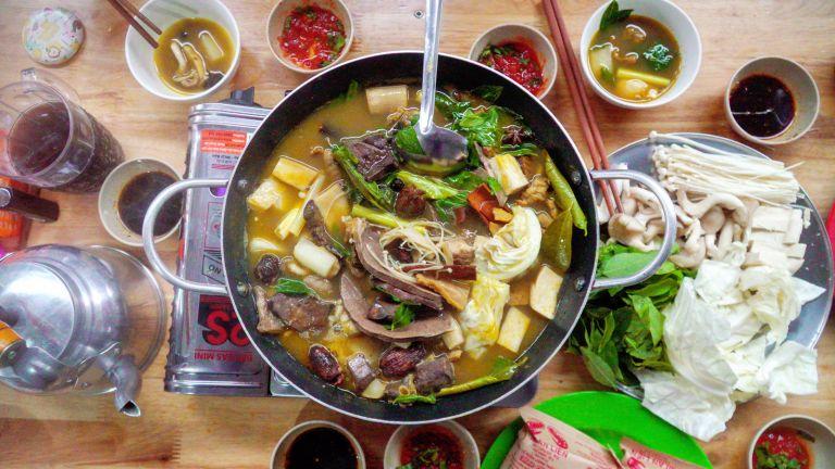 Thang Co, Sapa’s signature dish, is a traditional H’mong soup made with horse meat and herbs.