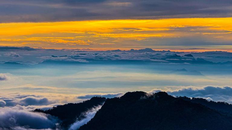 Tay Con Linh Peak stands tall at 2,428 meters, the highest point in Northeast Vietnam.