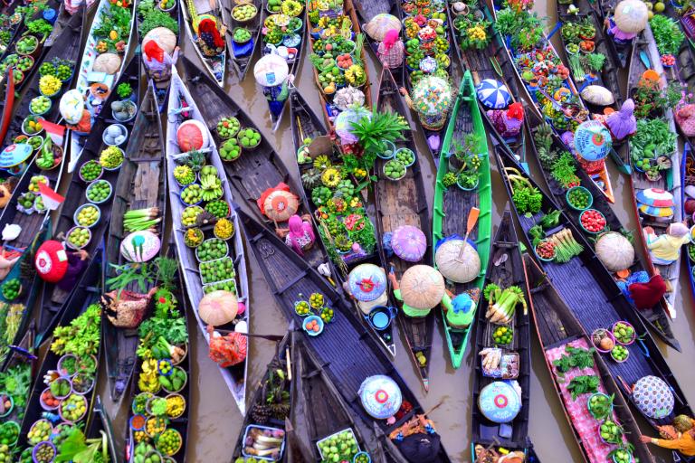 Floating Markets in Vietnam