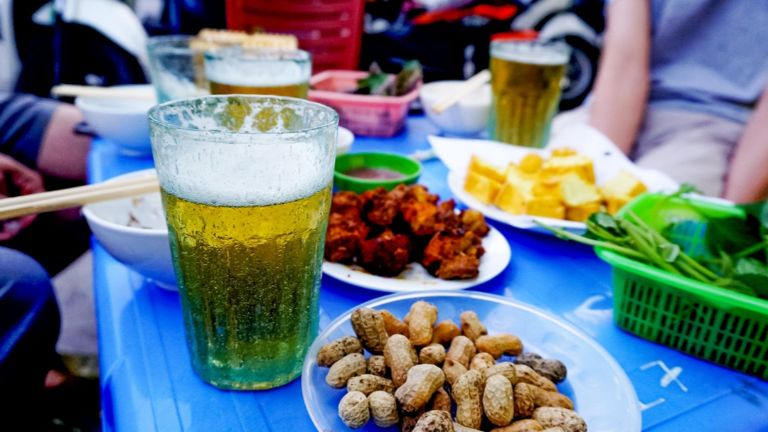 A cold Vietnamese beer