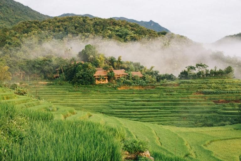 Pu Luong is a nature retreat located in Thanh Hoa province, Vietnam, near Mai Chau Valley.