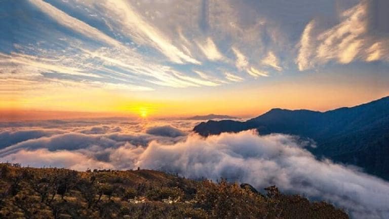 The stunning “Cloud Sea” is at its peak beauty during winter months.