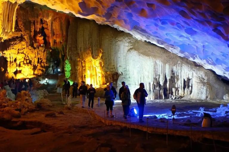 The best time to visit Halong Bay and its caves is during the cooler months, from October to April. 